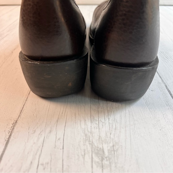 Justin Western Cowboy Boots Men's Size 10D–Dark Brown Grain Leather, Pointed Toe - Picture 11 of 16